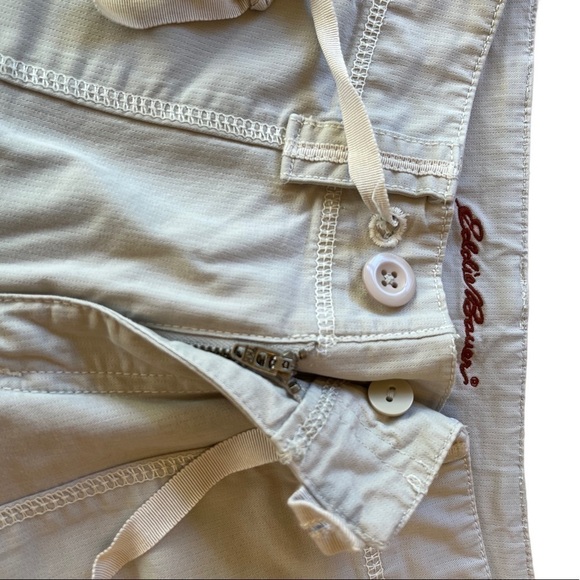 𝅺eddie Bauer Pants with Floral Pattern Side & Tie Up EUC - Picture 3 of 9